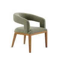 Madison Dining chair -Sage Green  Chestnut 
